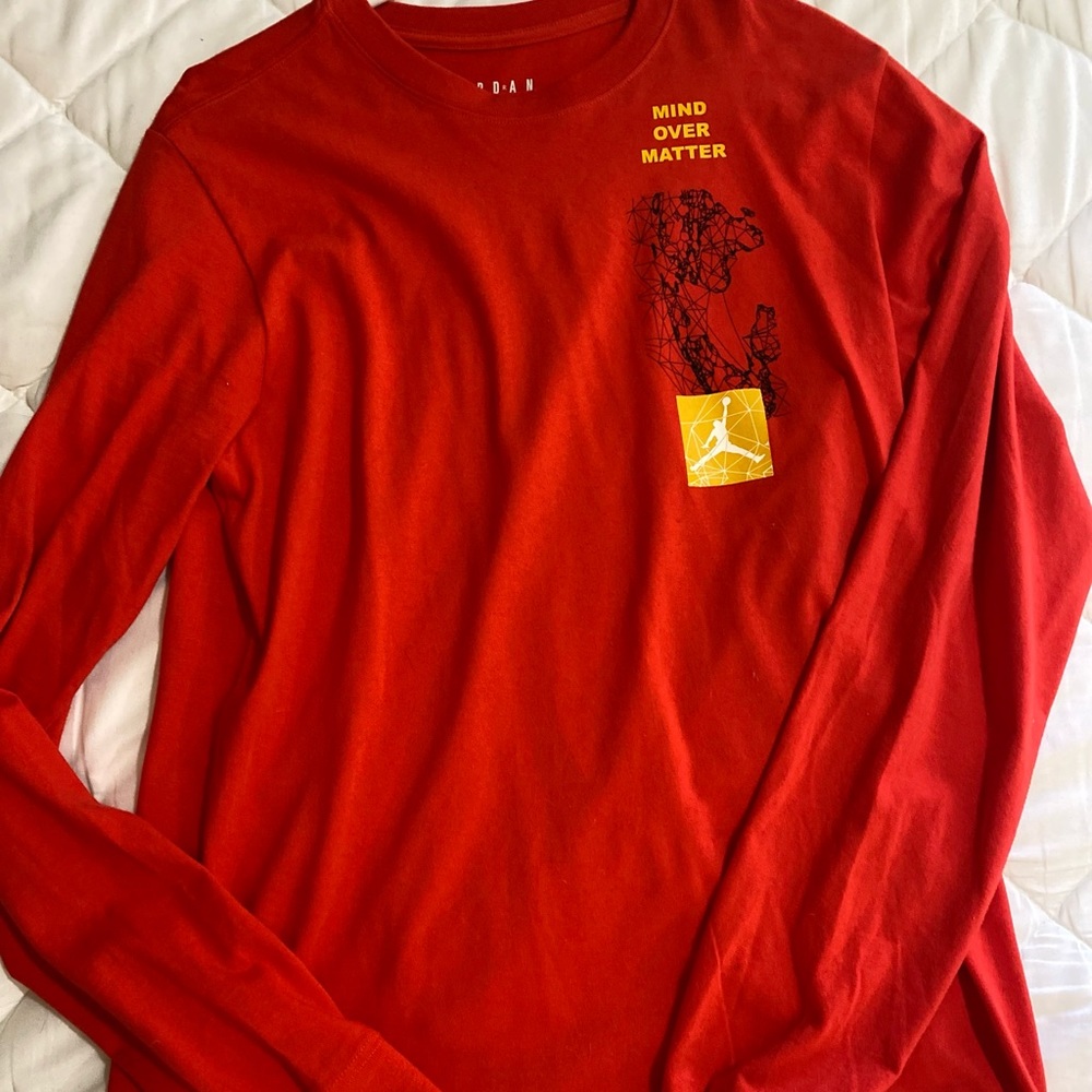 BRAND NEW bright red MJ long sleeve